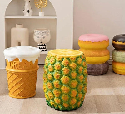 Creative Cute Food Small Stool - The cool art room 