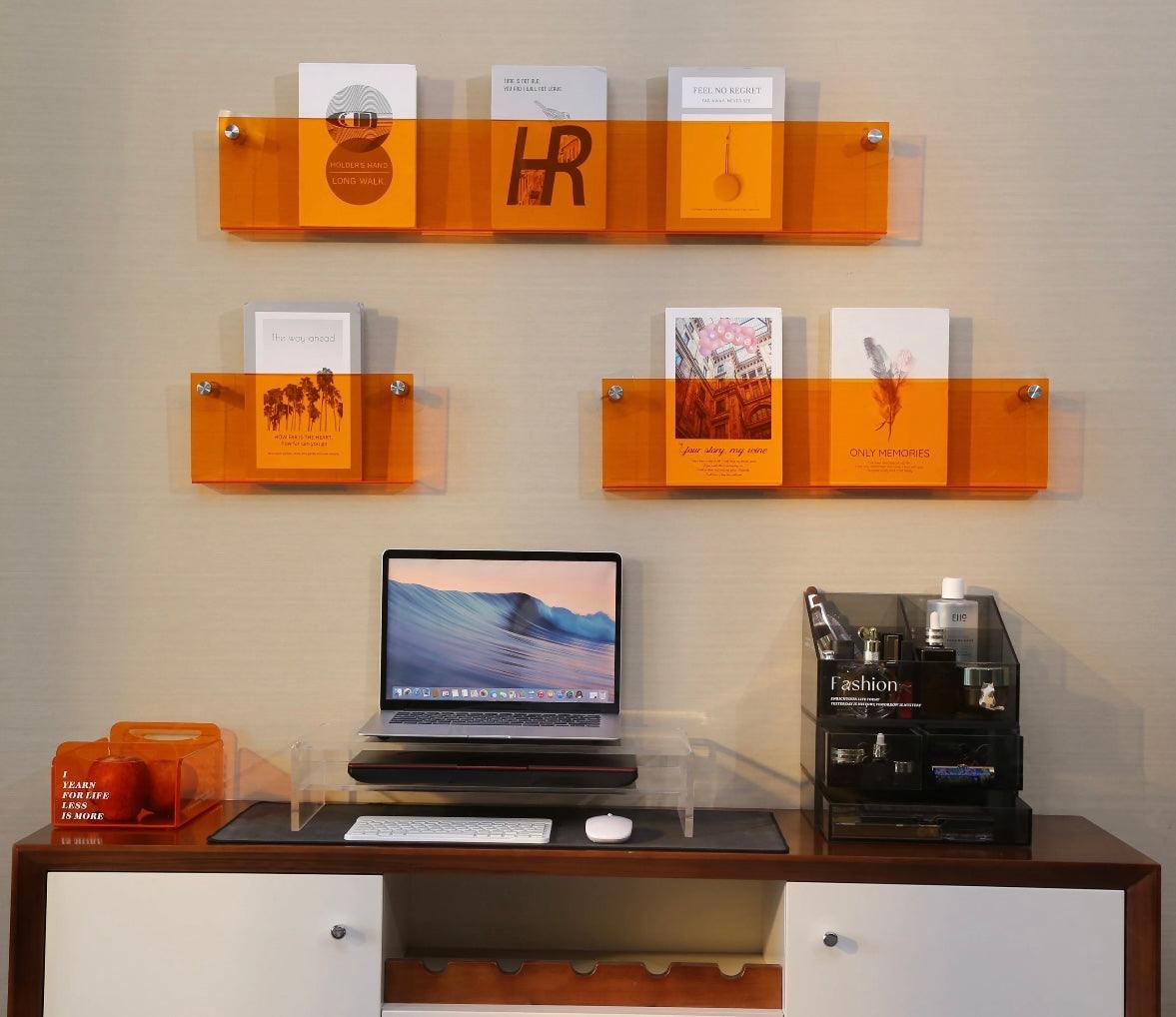 Acrylic Holder Wall Mount Magazine Rack - The cool art room 