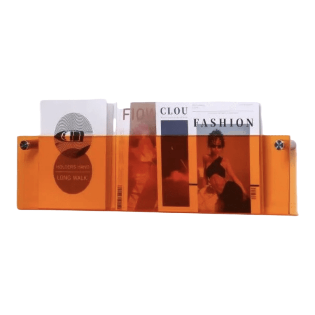 Acrylic Holder Wall Mount Magazine Rack - The cool art room 