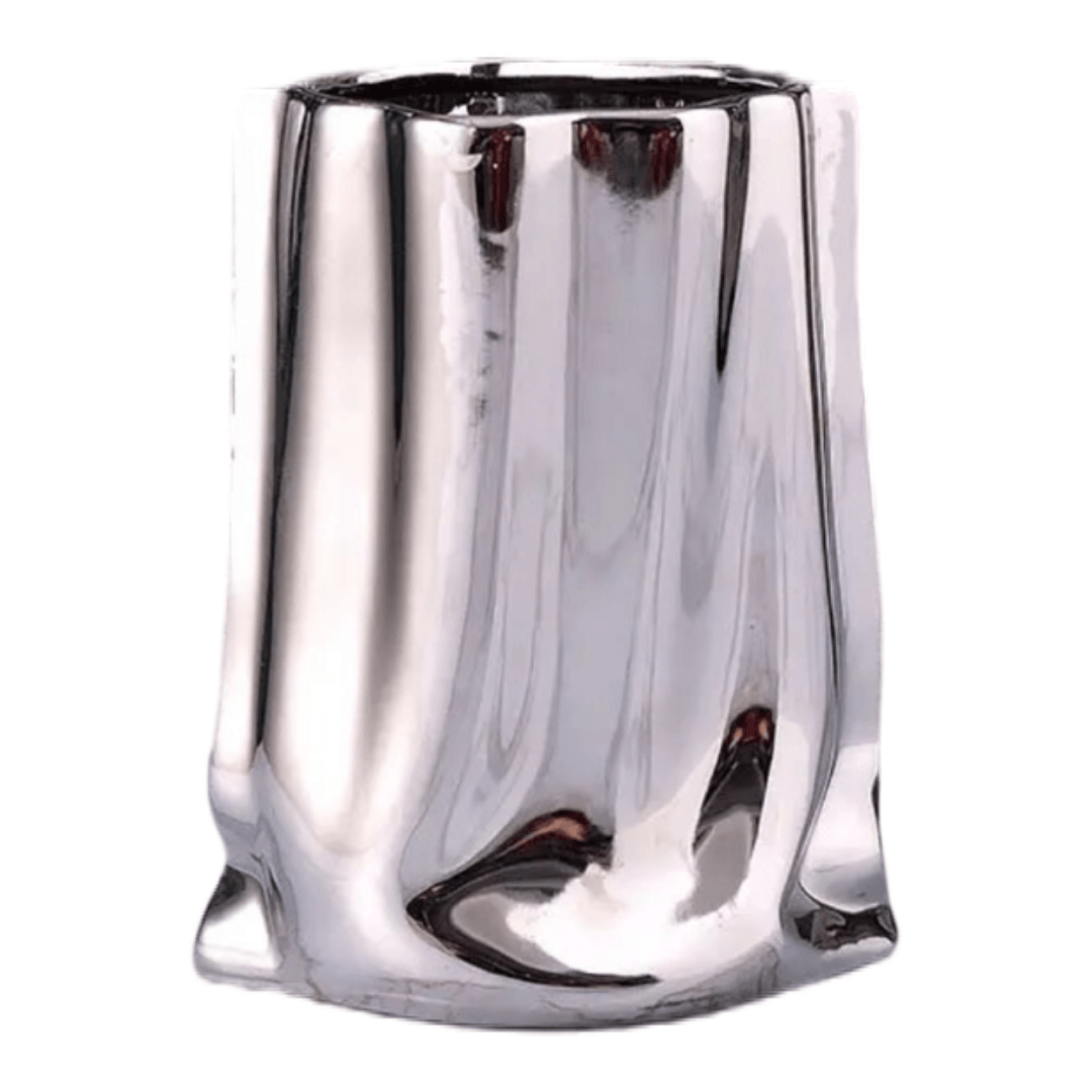 Pleated Texture Ceramic Vase - The cool art room 