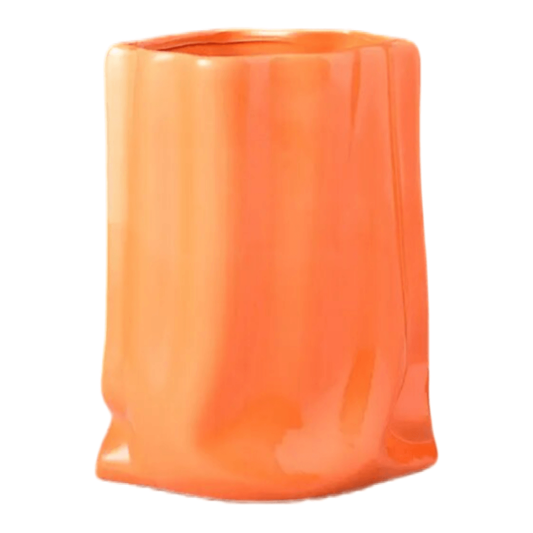 Pleated Texture Ceramic Vase - The cool art room 