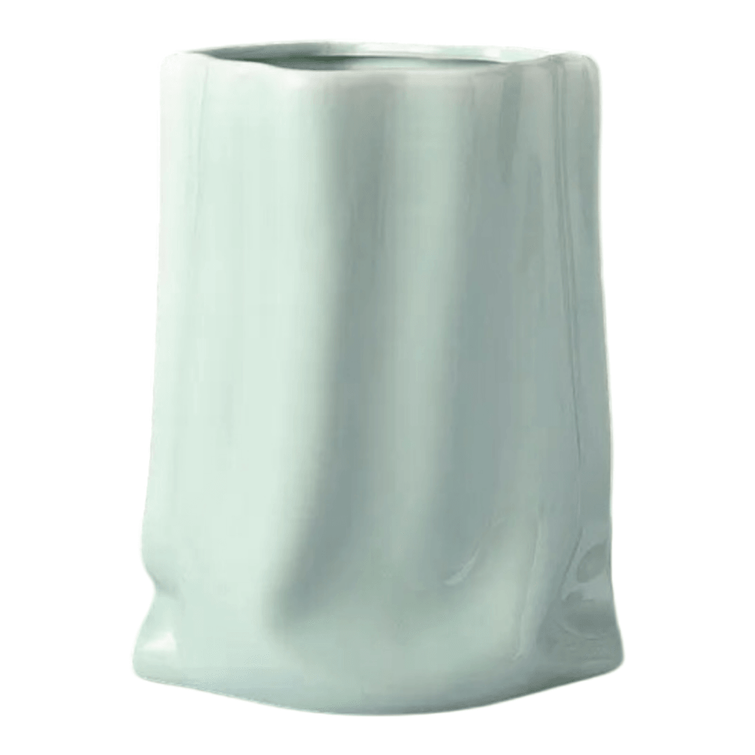 Pleated Texture Ceramic Vase - The cool art room 