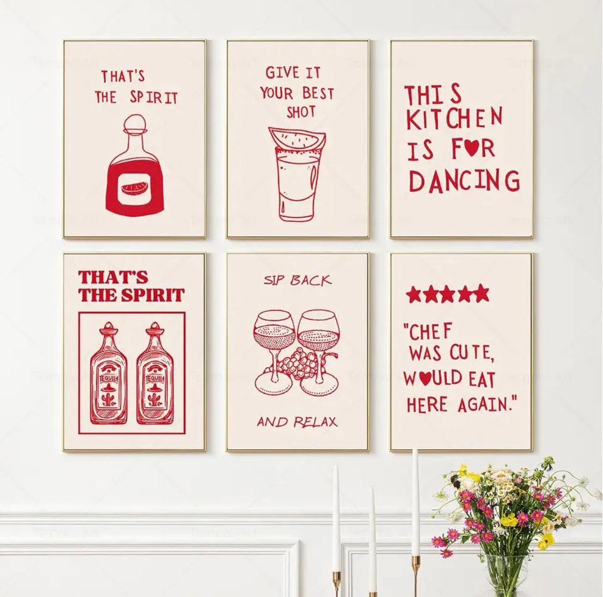 Kitchen Cooking Wall Art - The cool art room 