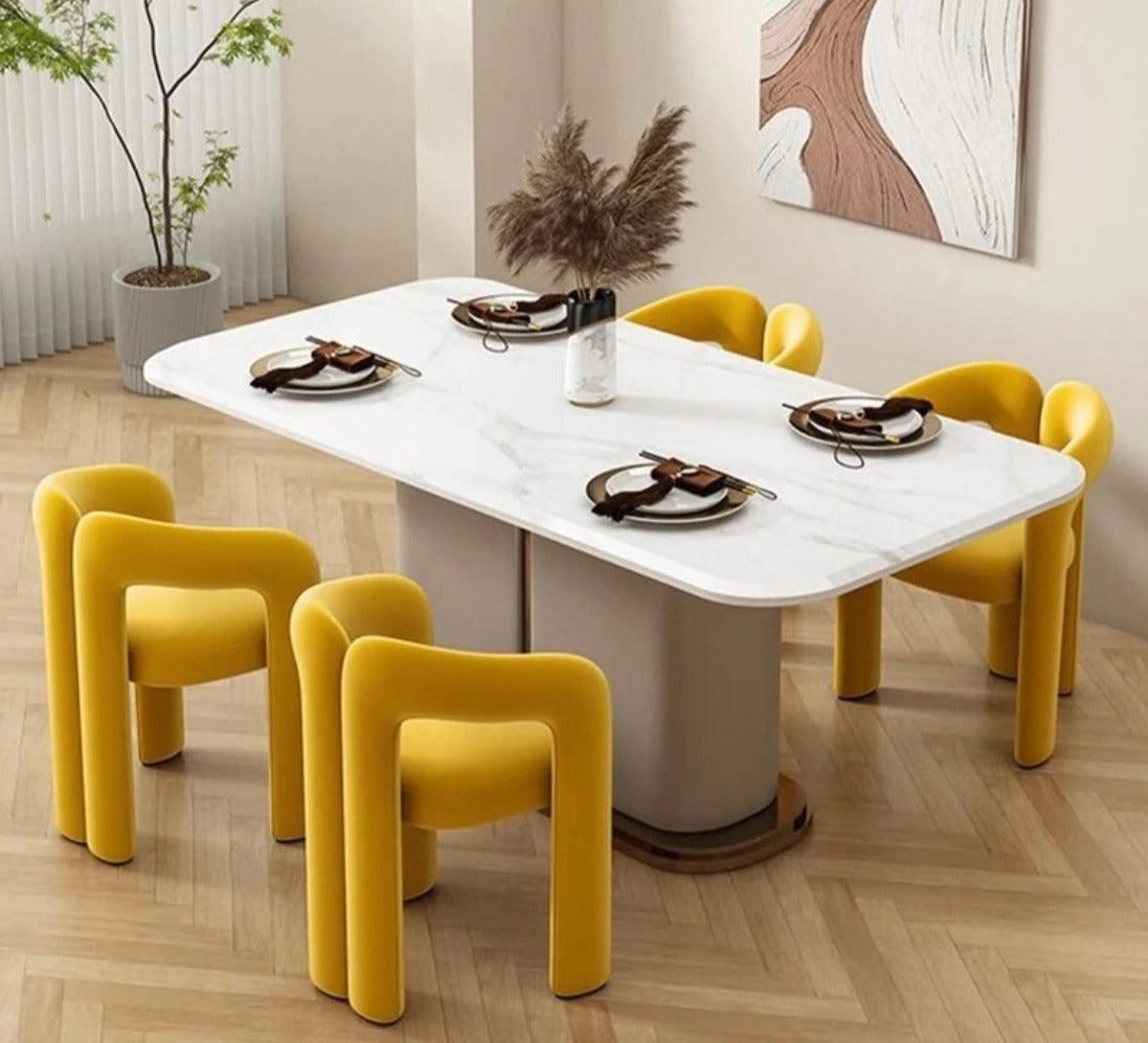 Velvet Dining Chair - The cool art room 