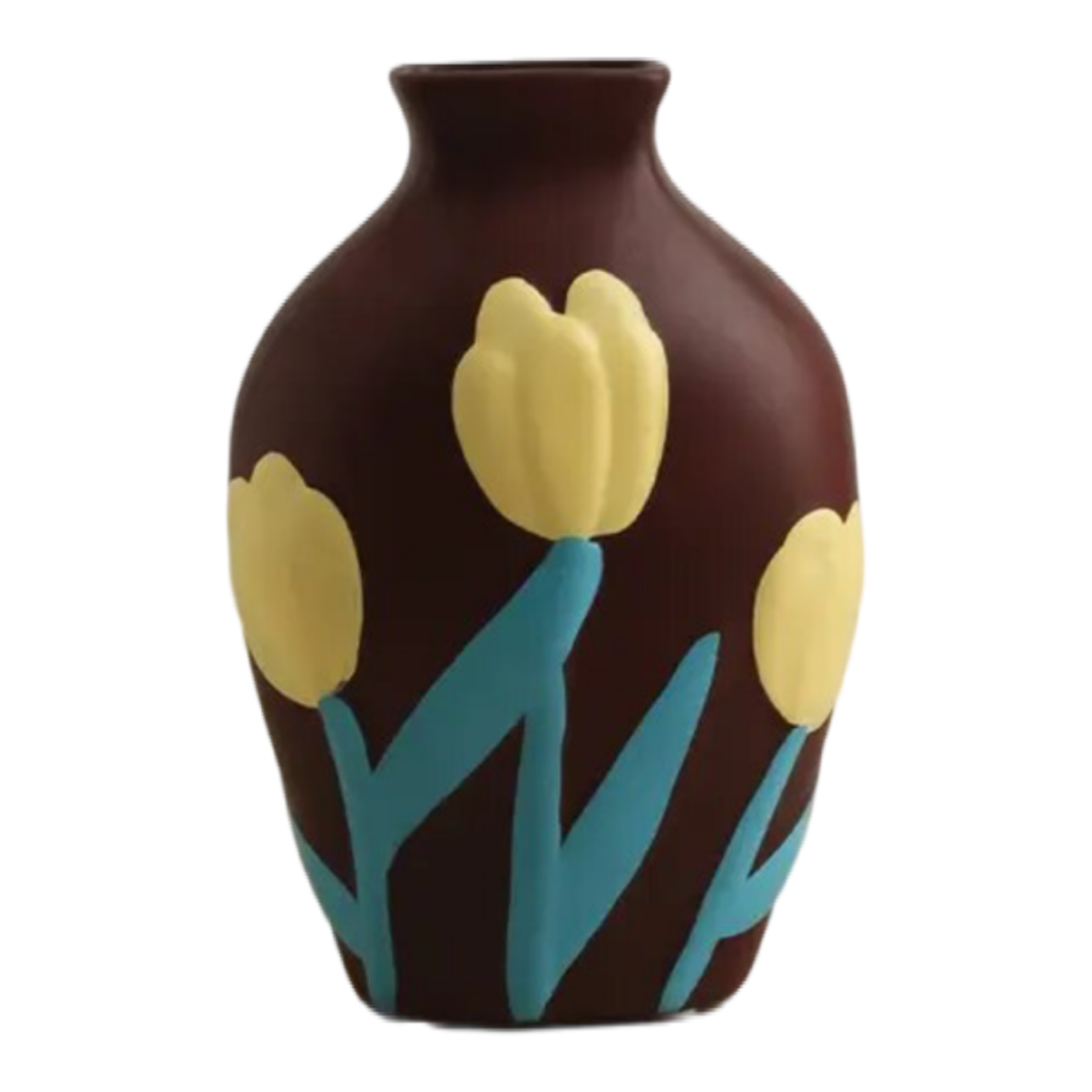 Painted Flower Vase