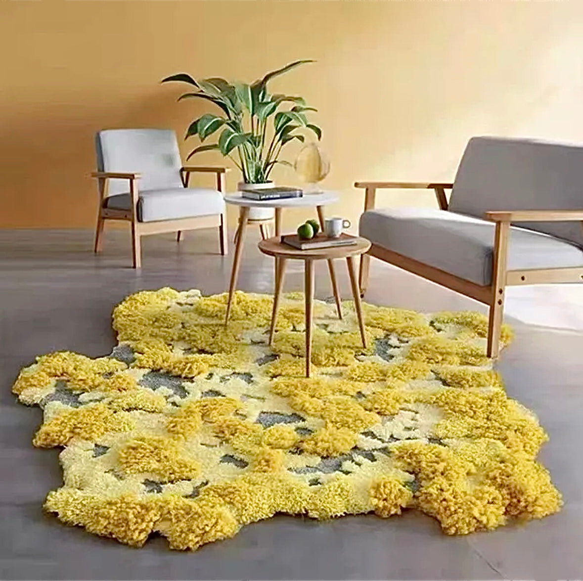 3D Round Moss Forest Wool
